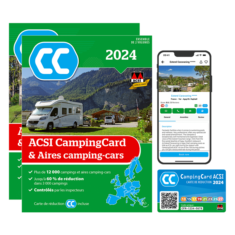 ACSI Camping Card + Aires de camping-car